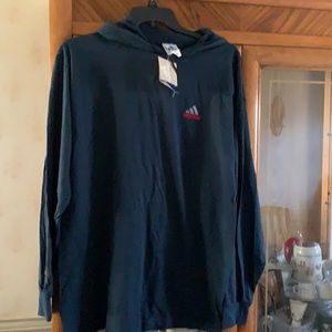 Old school adidas hooded shirt